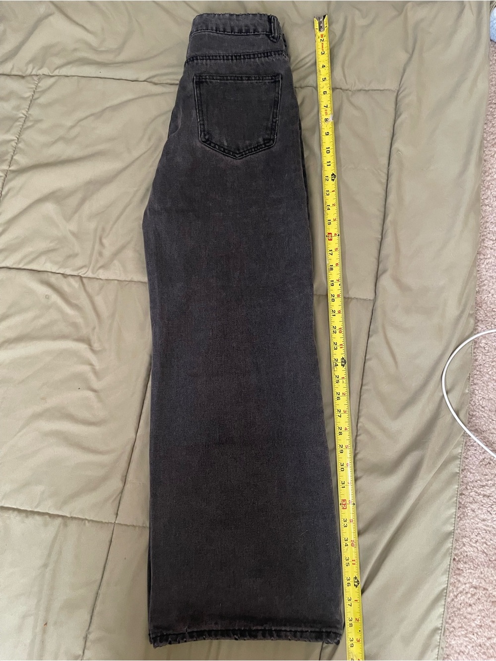 EDIKTED black straight leg jeans